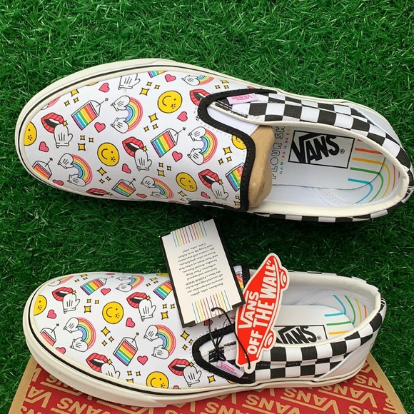 VANS CLASSIC SLIP ON FLOUR SHOP Iconschckrbrd men’ - Picture 13 of 16